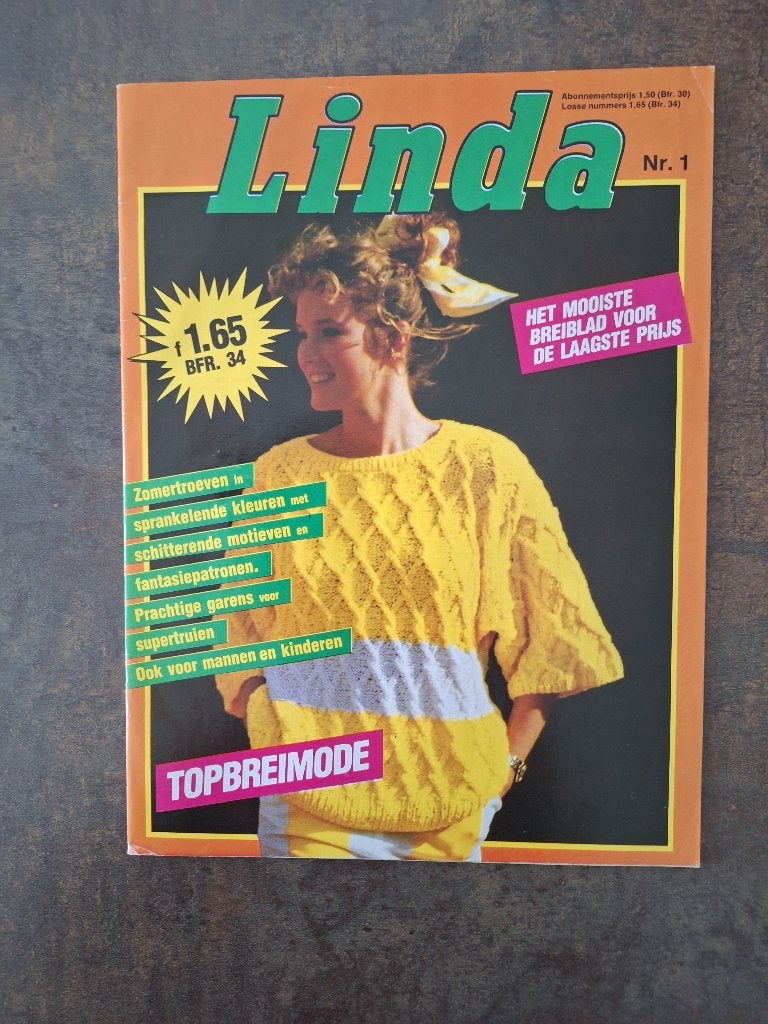 Linda breiblad nr. 1 zomertroeven, Ophalen of Verzenden, Zo goed als nieuw, Breien en Haken