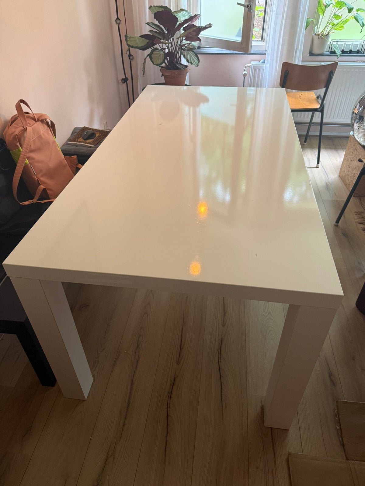 GRATIS IKEA Eettafel Wit 90x180 cm, Huis en Inrichting, Tafels | Eettafels, Ophalen, Gebruikt, 50 tot 100 cm, 150 tot 200 cm