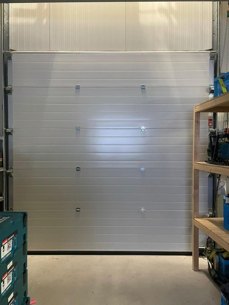Elektrische Alpha Roldeur ca. 304x301 cm, 200 cm of meer, Wit, Ophalen of Verzenden, Zo goed als nieuw
