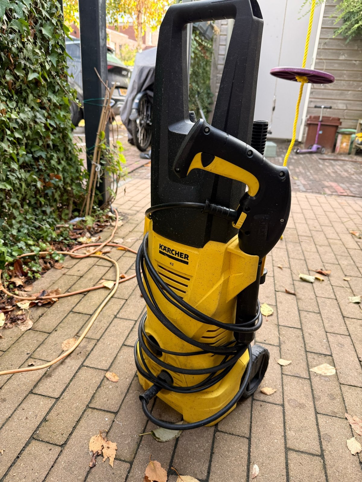 Kärcher K2 Hogedrukreiniger - Gebruikt, Doe-het-zelf en Verbouw, Reinigingsmachines, Ophalen, Gebruikt, Overige typen
