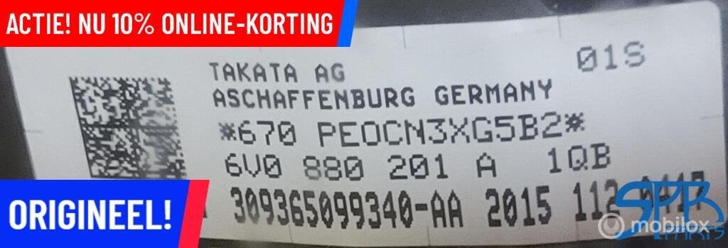 Stuurairbag origineel NIEUW SKODA FABIA NJ 6V0880201A AIRBAG, Nieuw, Ophalen of Verzenden, Skoda, Skoda