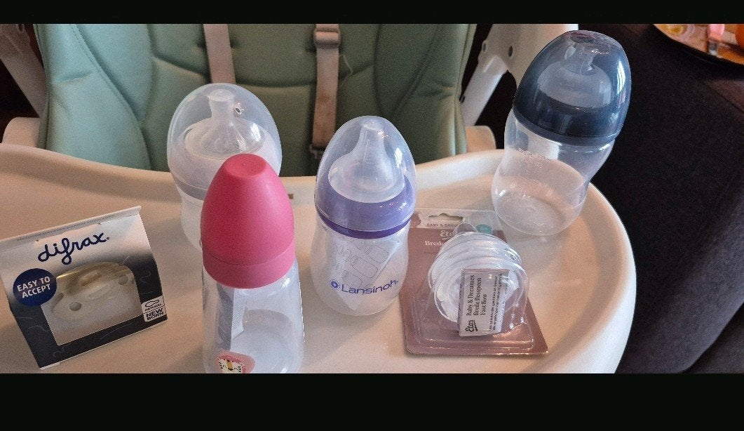 Nieuwe babyflessen en speen van diverse merken, Ophalen, Nieuw, Babyfles, Philips Avent
