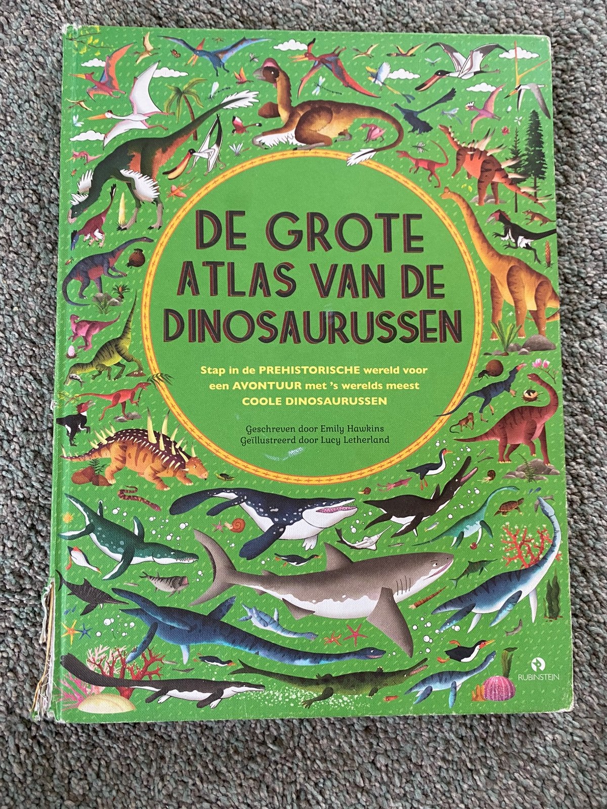 De Grote Atlas van de Dinosaurussen - Emily Hawkins, Ophalen of Verzenden, Zo goed als nieuw, Non-fictie