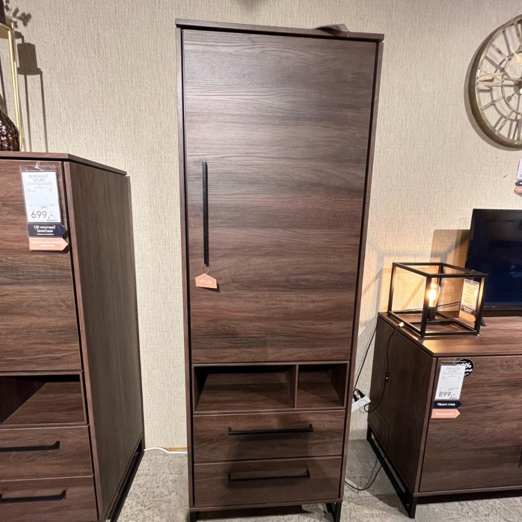 Scuro Opbergkast Dark Almond Decor - Pronto Wonen, Niet ingevuld, Niet ingevuld, Niet ingevuld