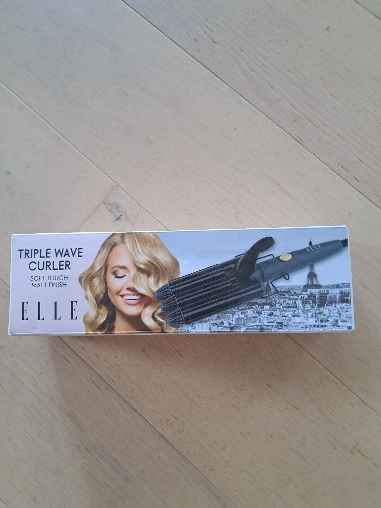 Haarverzorging - Triple Wave Curler  - ELLE, Ophalen of Verzenden, Zo goed als nieuw, Krultang of Stijltang