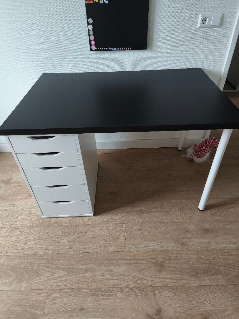 Bureau "Alex" ikea, 120 cm, Spaanplaat of MDF, Zo goed als nieuw, IKEA