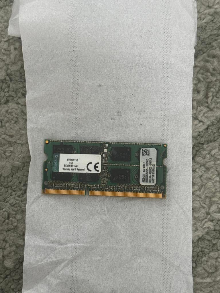 Kingston 8GB DDR3 SODIMM Laptop Geheugenmodule, Computers en Software, 8 GB, Nieuw, DDR3, Ophalen of Verzenden