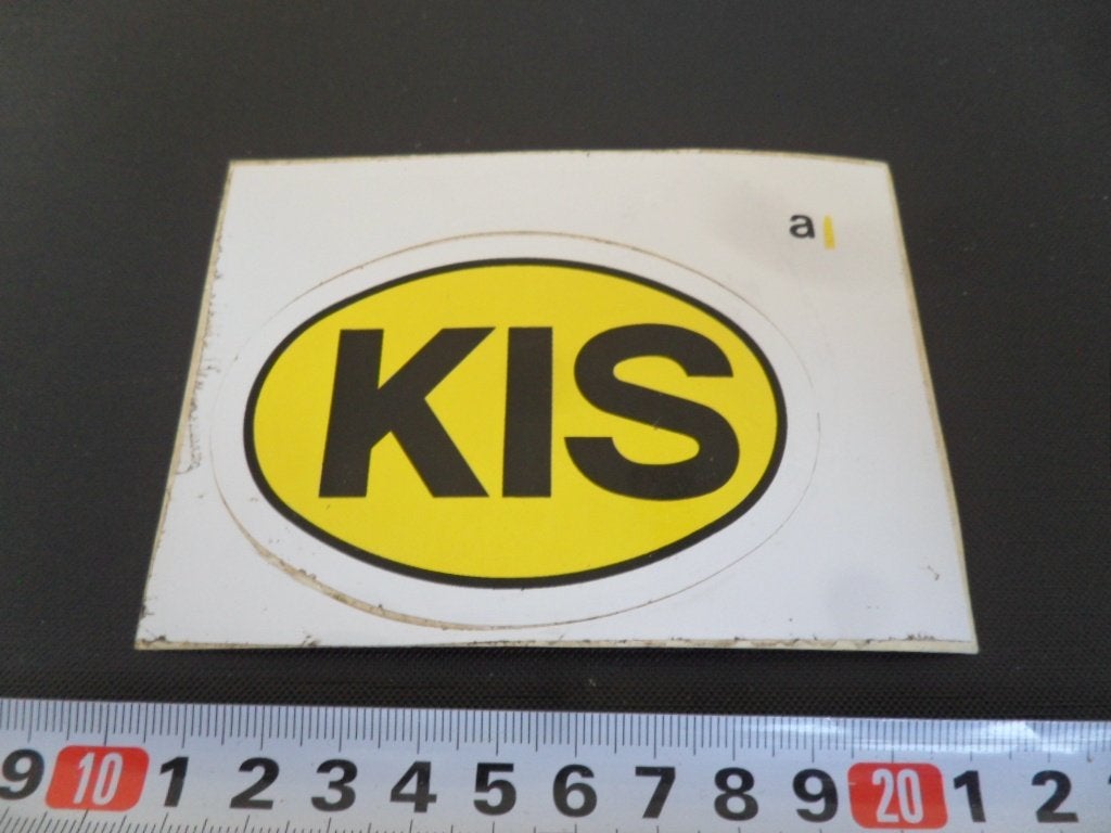 sticker KIS, Ophalen, Zo goed als nieuw