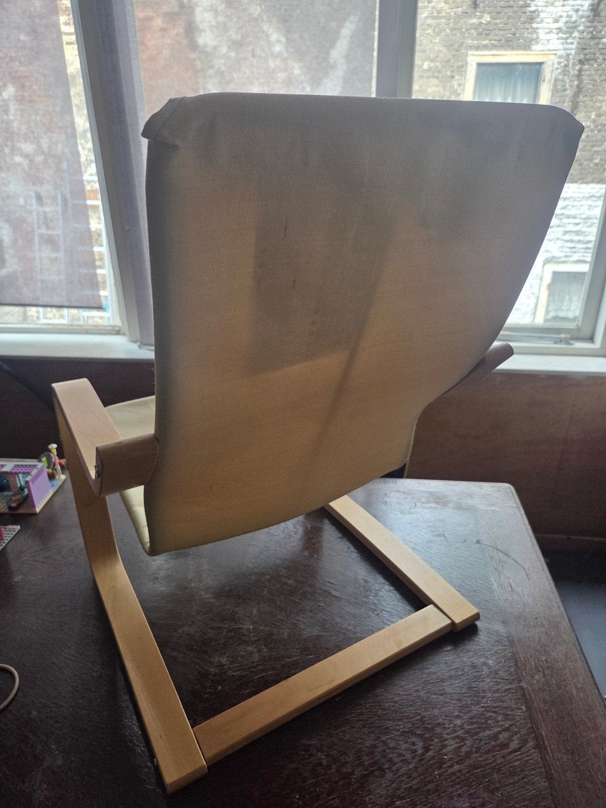 IKEA POÄNG kinderfauteuil - onderstel, Huis en Inrichting, Ophalen, Overige kleuren, Zo goed als nieuw, Hout