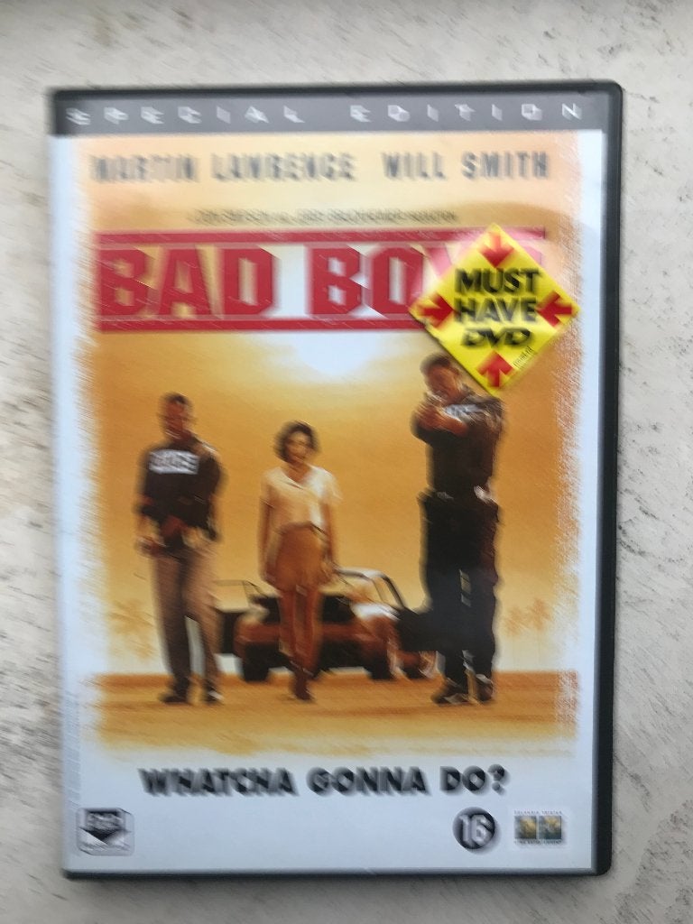 Bad Boys DVD met Martin Lawrence en Will Smith, Bonusmateriaal, Vanaf 16 jaar, Nederlands, Actie
