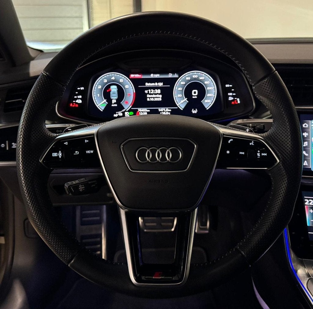 Audi A7 Sportback 55 TFSI e quattro PANO KEYLESS 3X S-LINE, Auto's, Audi, Gebruikt, Zwart, 4 cilinders, Bedrijf