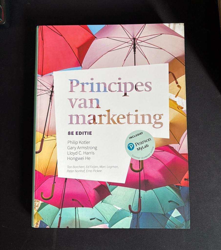 Principes van Marketing, 8e editie, Ophalen of Verzenden, Beta, Zo goed als nieuw, HBO