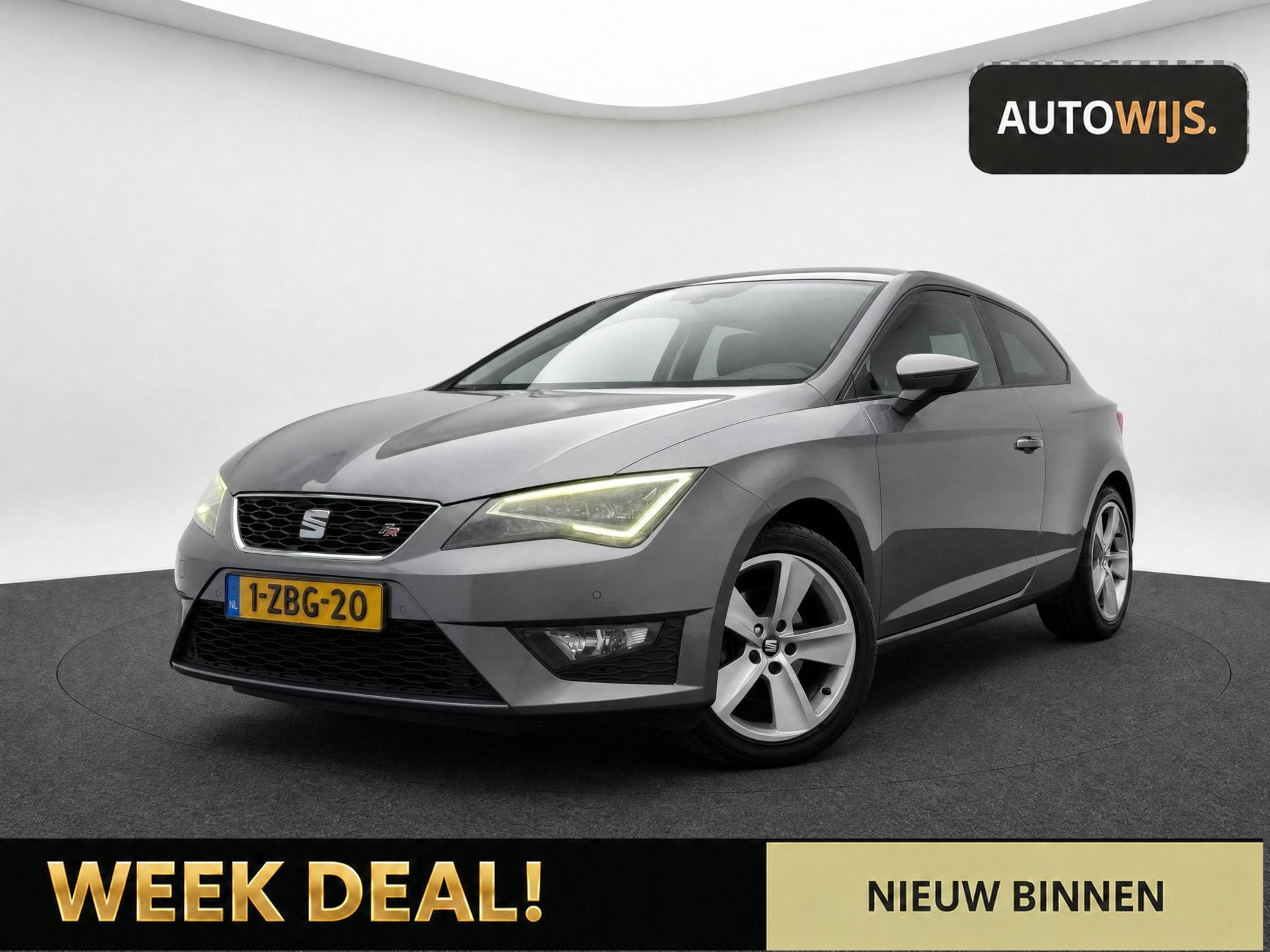Seat Leon SC 2.0 TDI FR Business|AUT|FR|LED|NAVI|PDC|LM-VELG, Auto's, Stof, Gebruikt, Zwart, 4 cilinders