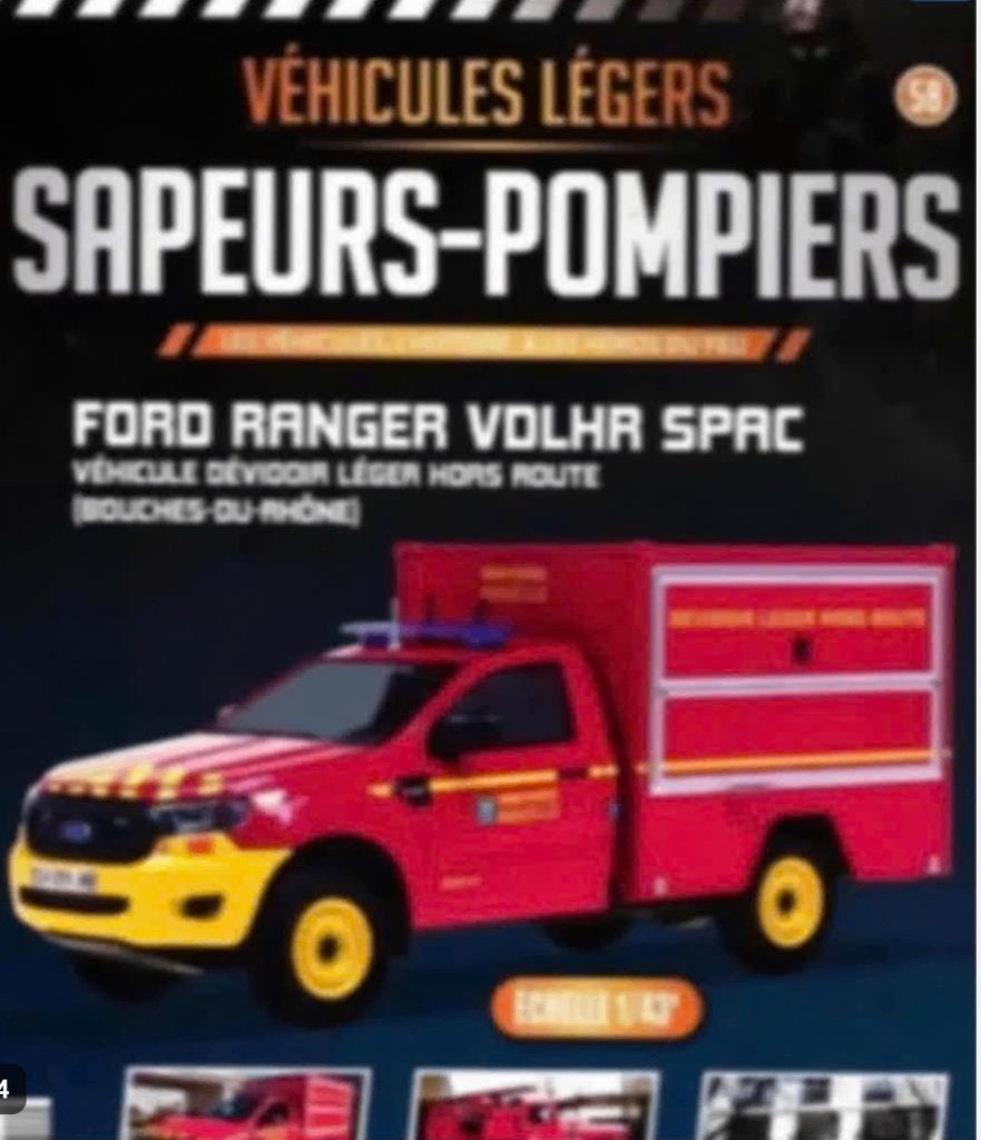 Ford Ranger VDLHR SPAC BRANDWEER schaal 1/43 # 58, Hobby en Vrije tijd, Ophalen of Verzenden, Nieuw, Auto, Overige merken