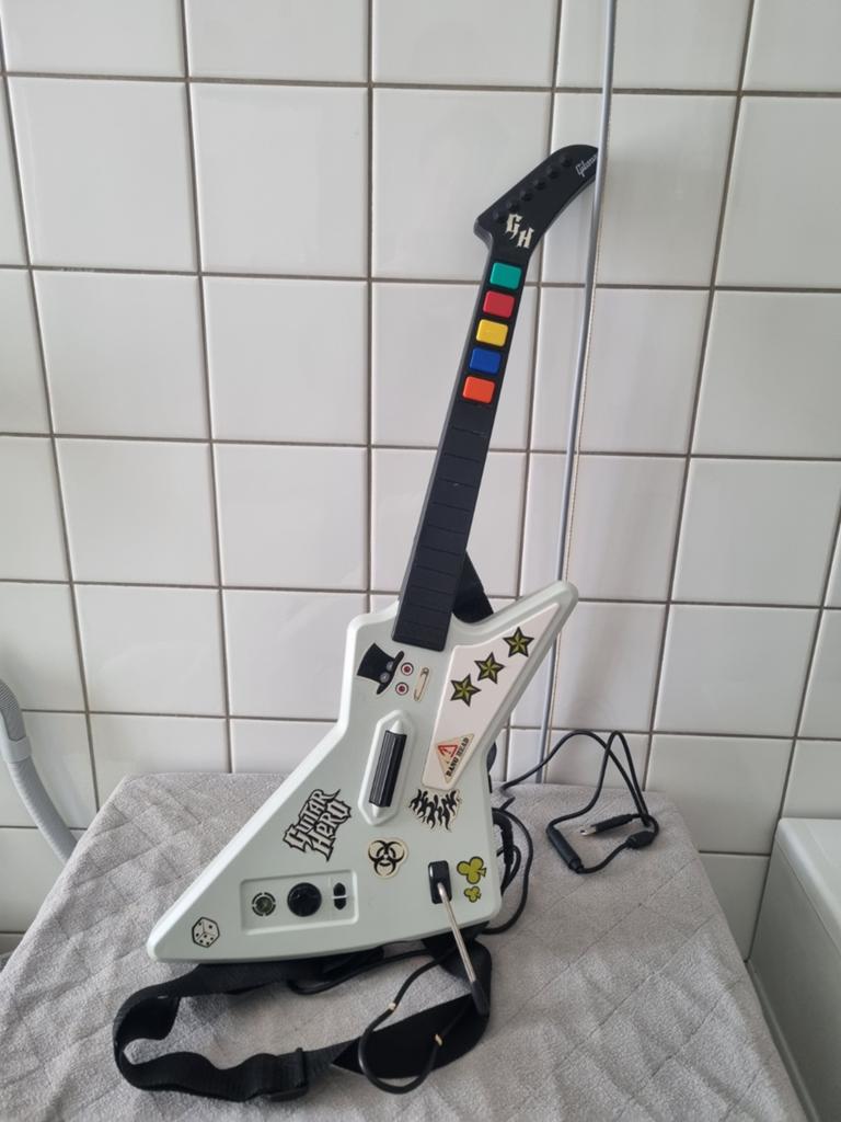 Guitar Hero Xbox 360 Xplorer gitaarcontroller, Spelcomputers en Games, Muziek, Gebruikt, 1 speler, Ophalen of Verzenden