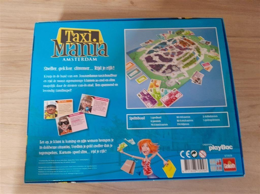 taxi mania amsterdam spel [s1226], Hobby en Vrije tijd, Gezelschapsspellen | Bordspellen, Verzenden, Zo goed als nieuw