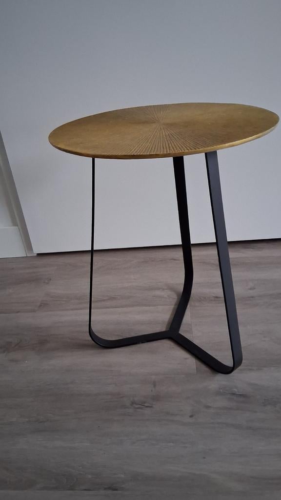 Starfurn gouden bijzettafel salontafel, Huis en Inrichting, Tafels | Bijzettafels, Ophalen, Minder dan 55 cm, Metaal of Aluminium