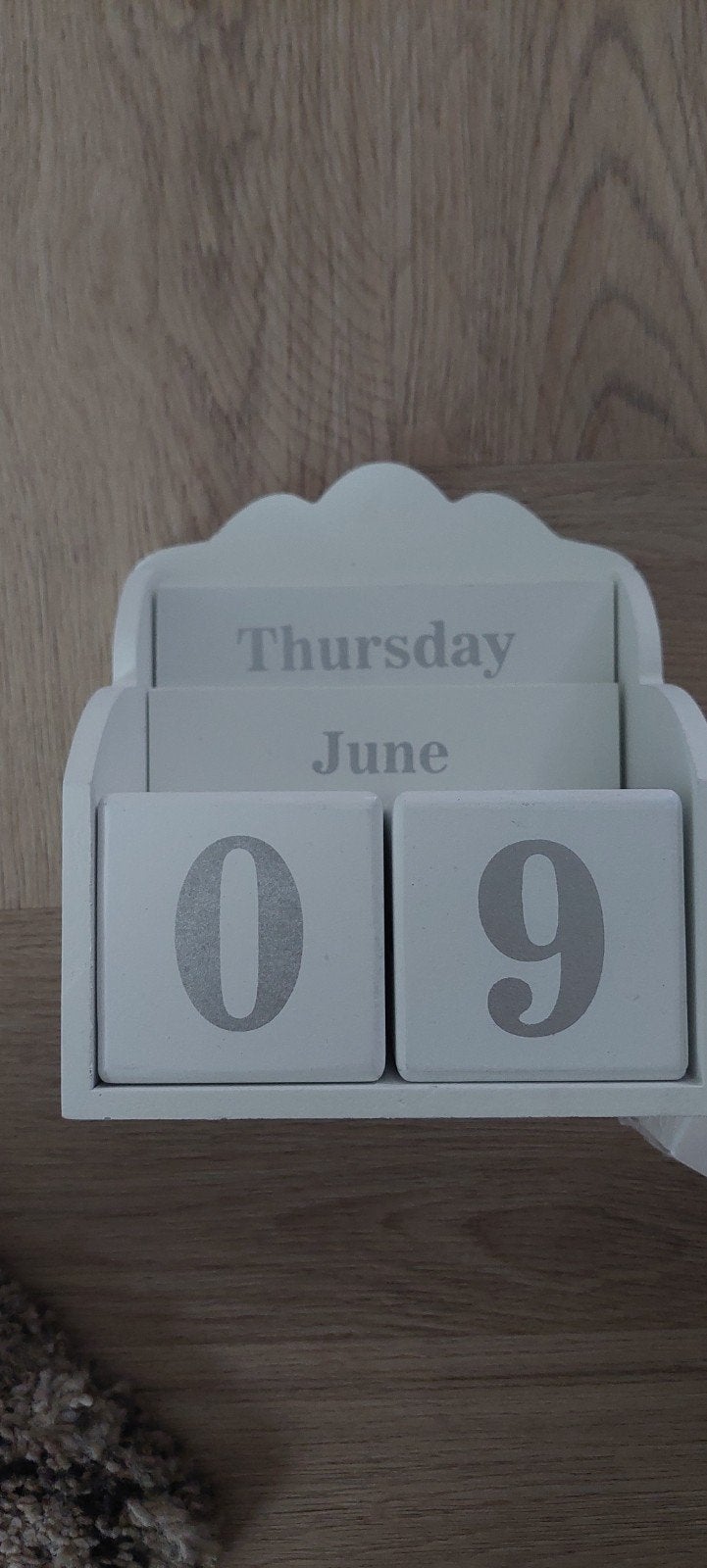 Houten planner, Ophalen, Zo goed als nieuw, Wit, Hout