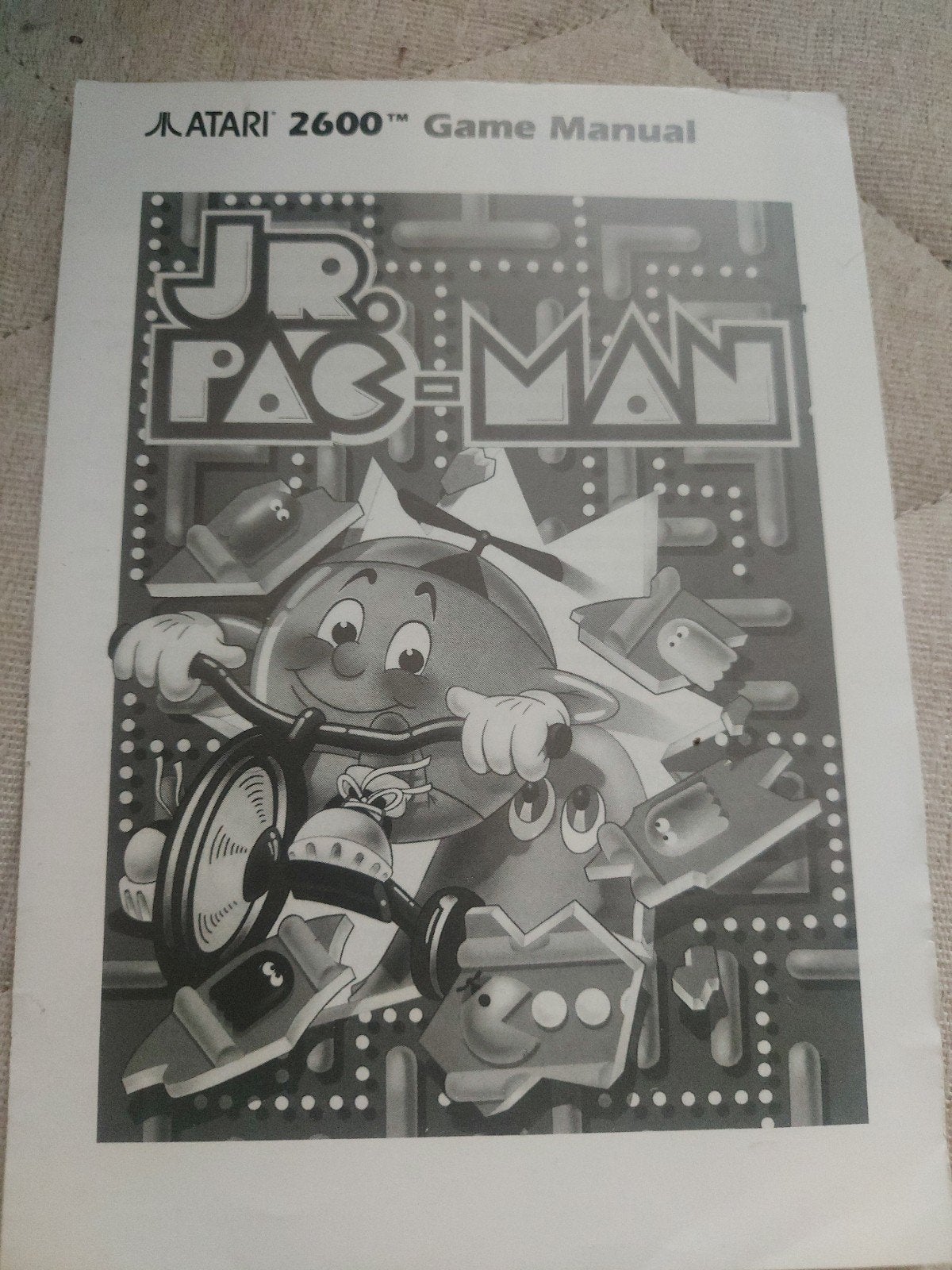 Jr. Pac-Man Atari 2600 Videogame Cartridge met Handleiding, Spelcomputers en Games, Games | Atari, Ophalen of Verzenden