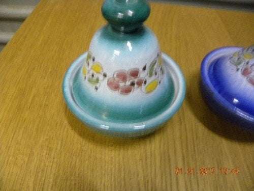 Sausschalen met deksels, tajines, 2 stuks: 1x groen en 1x bl, Ophalen of Verzenden, 'T Olde Gre-j, Info@toldegrej.nl, Endepoelstraat 20f Didam