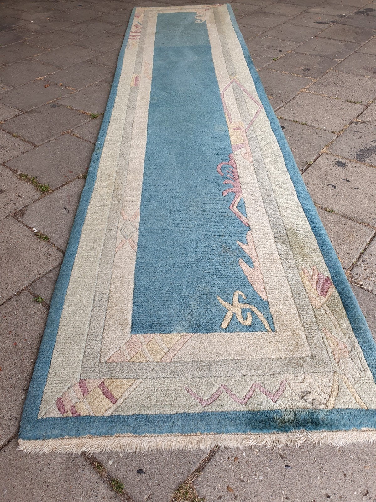 Perzische loper 320x74 cm., Huis en Inrichting, Gebruikt, Seventies, 200 cm of meer, Rechthoekig