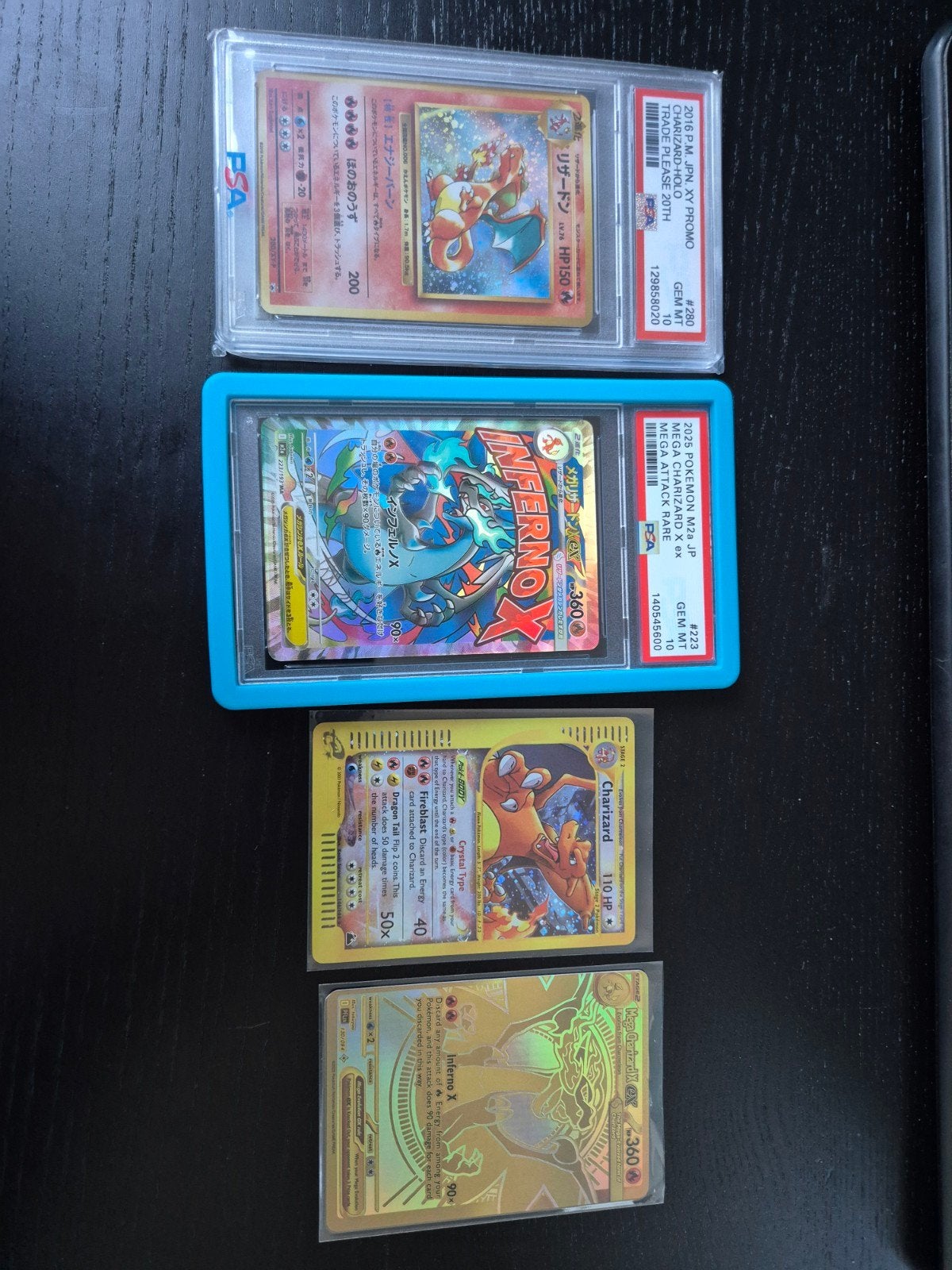 Charizard proxy kaarten PSA 10, Skyridge, CD Promo en meer, Hobby en Vrije tijd, Ophalen of Verzenden, Nieuw, Meerdere kaarten
