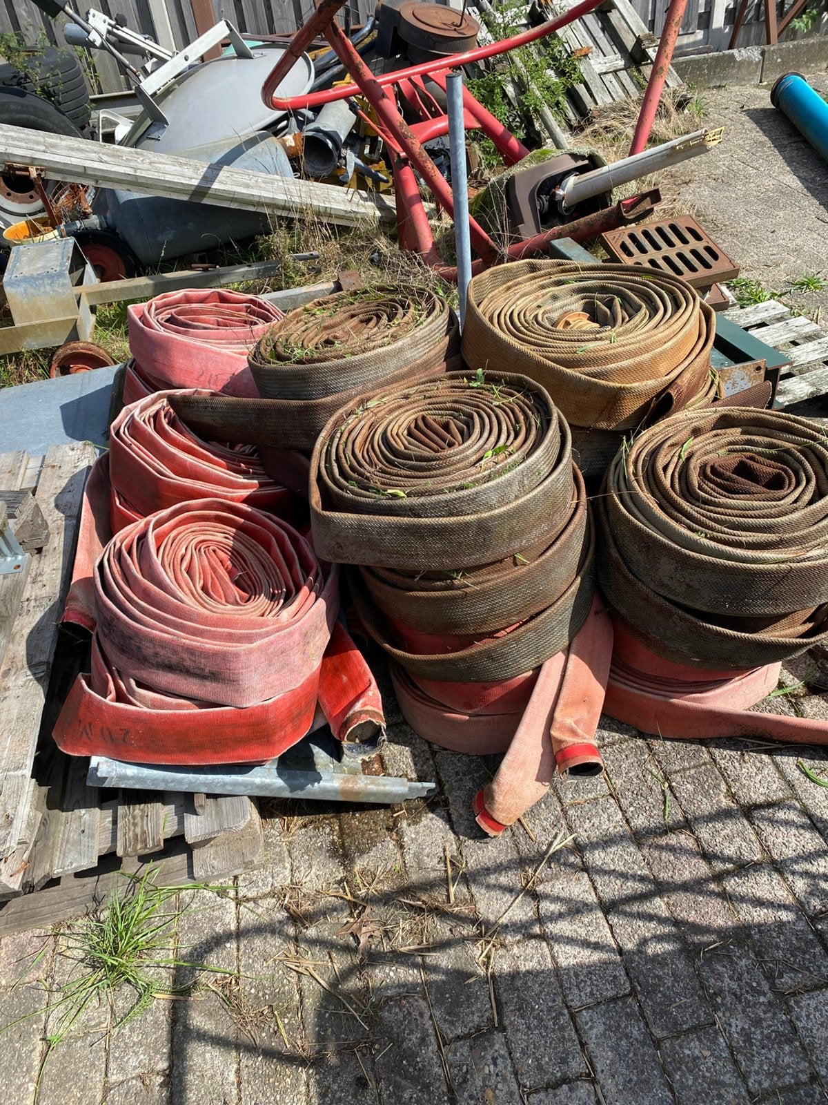 Brandweerslangen., Tuin en Terras, Ophalen, Gebruikt, Tuinslang