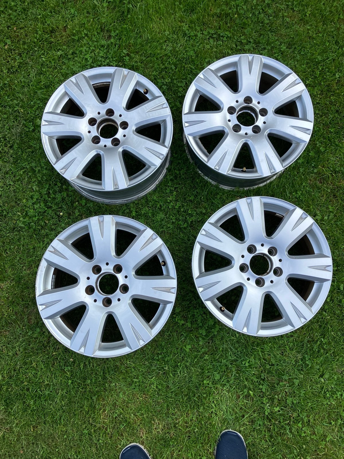 Nette set 16 inch originele velgen Mercedes B-klasse, Ophalen, Gebruikt, Velg(en), 16 inch