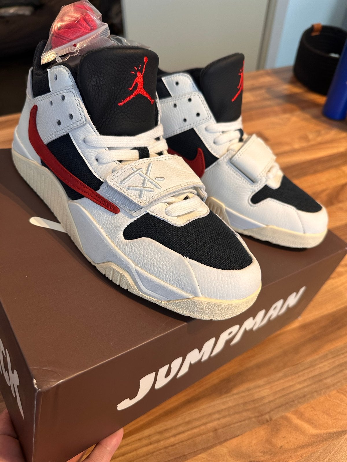 Nike Jordan Jumpman Jack Travis Scott Sail (Maat 44.5), Kleding | Heren, Ophalen of Verzenden, Nieuw, Wit, Sneakers of Gympen
