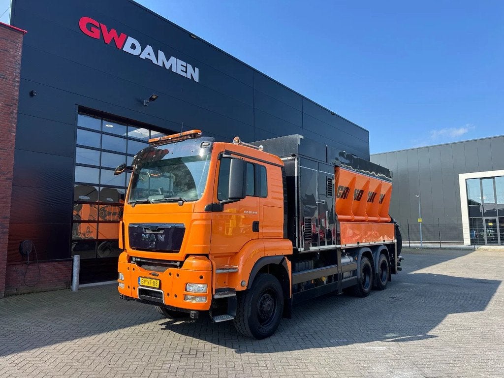 MAN TGS 26.480 6x6 RSP 8 m3 Saugbagger (bj 2009), Auto's, Vrachtwagens, Overige kleuren, MAN, Origineel Nederlands, 441 pk