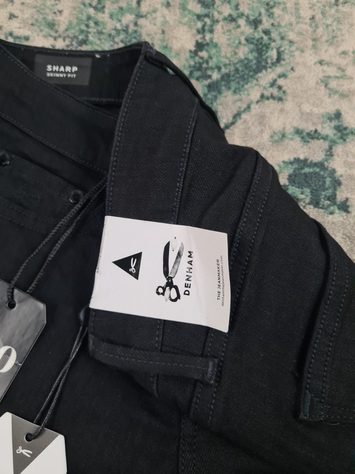 Denham Sharp Skinny Fit W25 L30 Nieuw Zwart Tulsi2530, Denham, Zwart, Nieuw, Ophalen of Verzenden