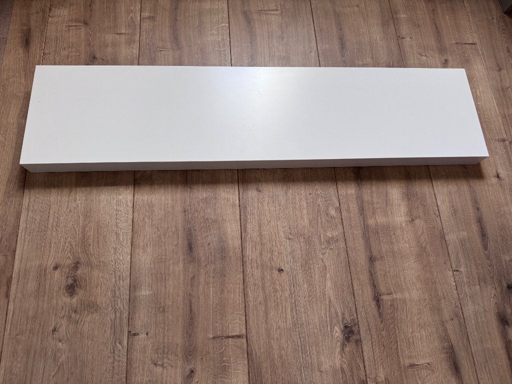 Wandplank wit, blinde bevestiging, Ophalen, Zo goed als nieuw