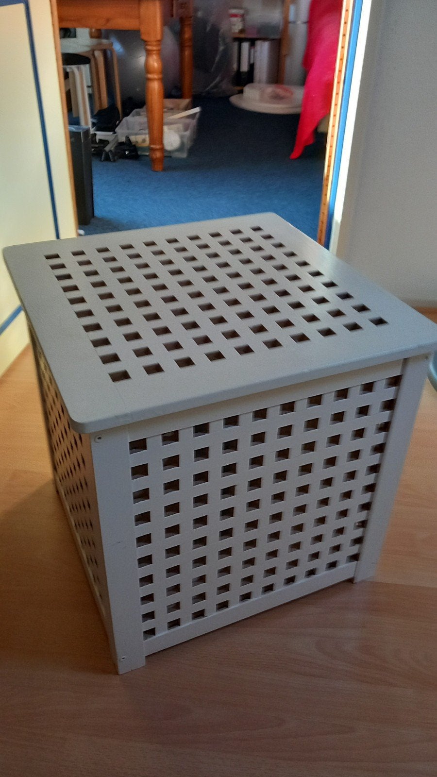 IKEA HOL opbergtafel/kist - wit, 50 – 75, 50 tot 100 cm, Ophalen of Verzenden, Zo goed als nieuw