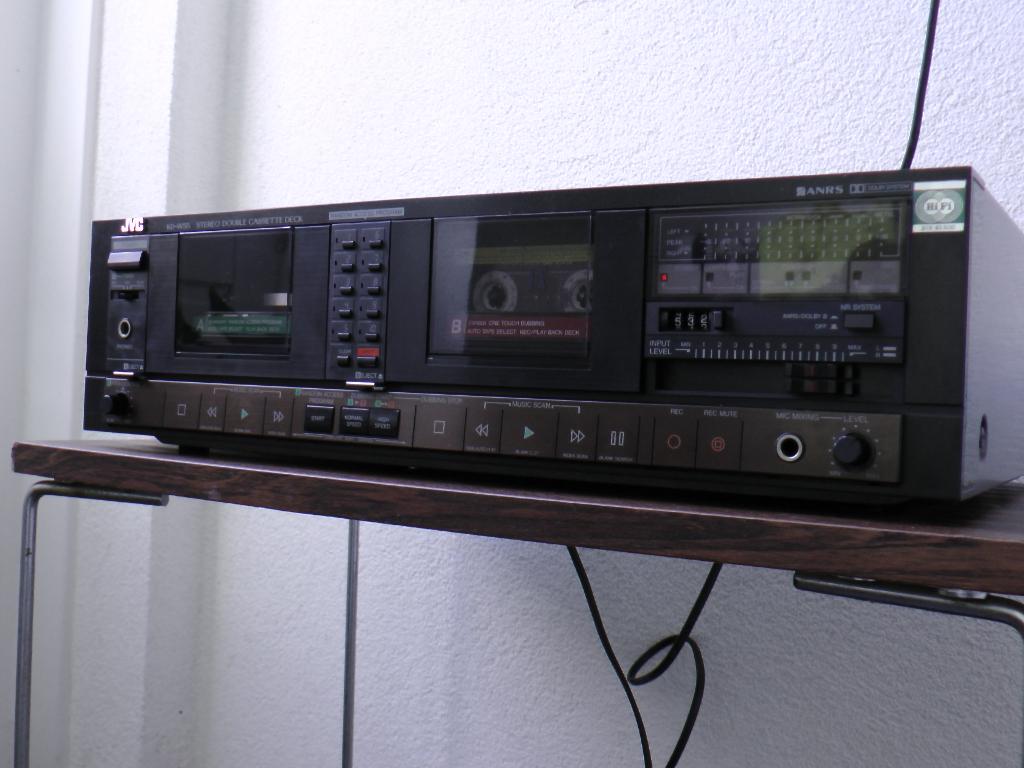 JVC KD-W55 Dubbel Cassettedeck, Ophalen of Verzenden, Dubbel, JVC, Tiptoetsen