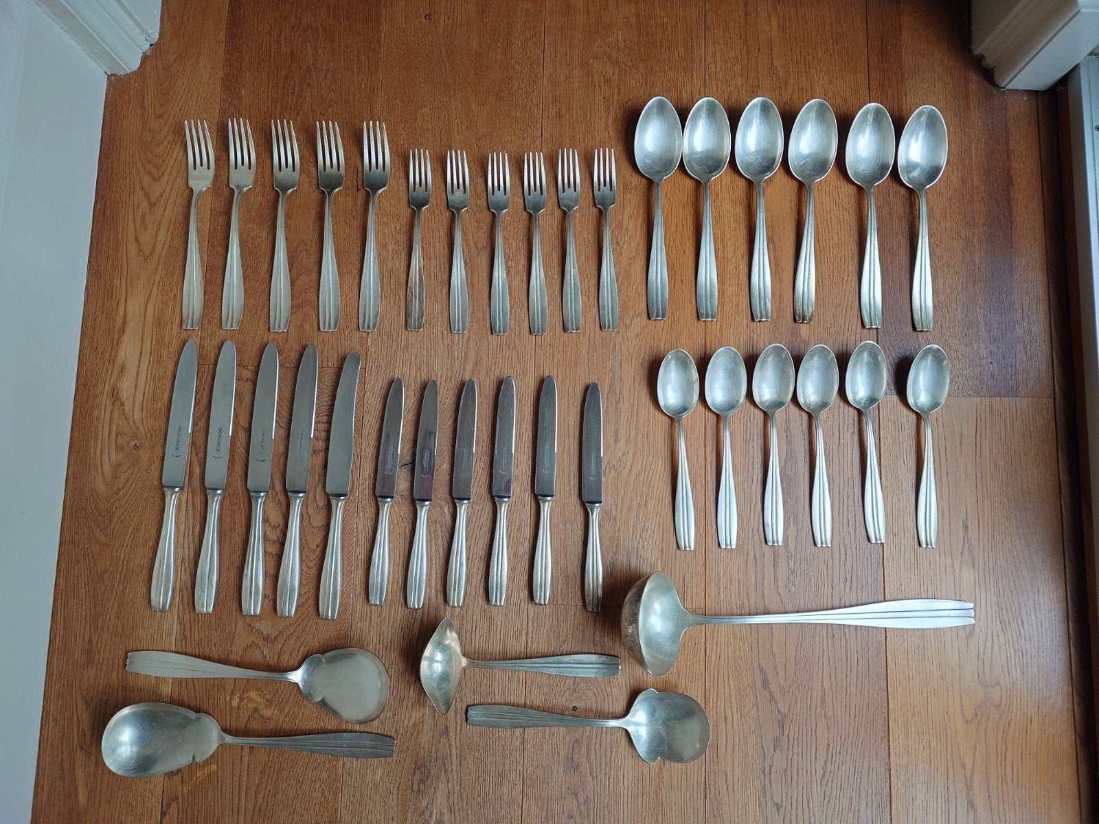 Wellner Lützow verzilverd 90 bestekset Art deco, Antiek en Kunst, Antiek | Bestek, Ophalen of Verzenden