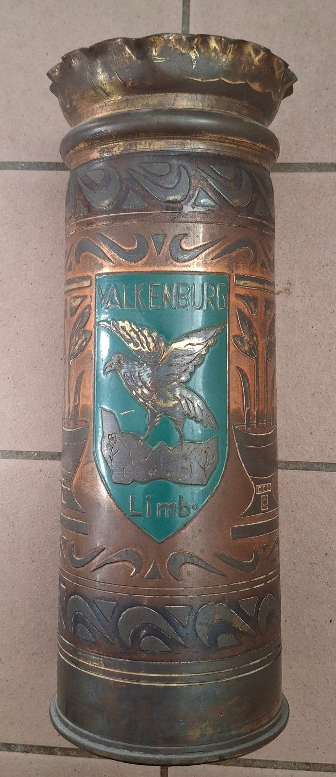 granaathuls met wapen van Valkenburg Limburg gezocht, Ophalen of Verzenden, Duitsland