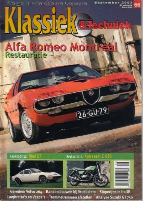 Klassiek & Techniek 66 2003 : Alfa Romeo Montreal - Opel GT, Ophalen of Verzenden, Gelezen, Algemeen