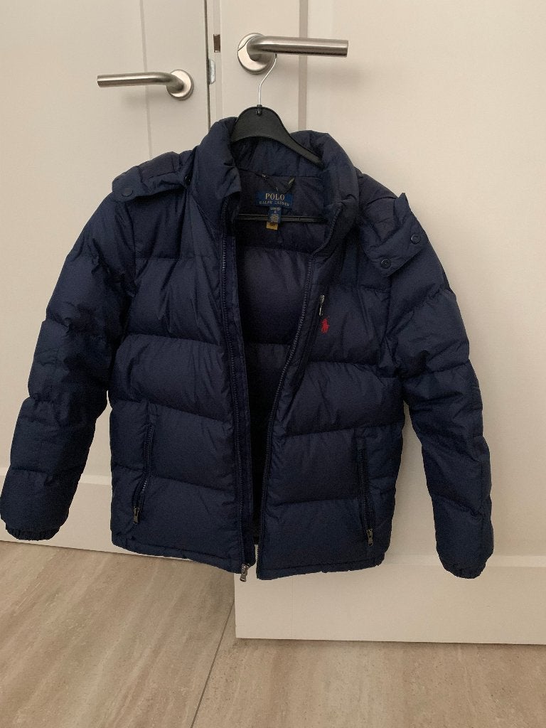 Ralph Lauren donkerblauwe jas maat L (14-16), Ophalen of Verzenden, Zo goed als nieuw, Jongen, Ralph Lauren