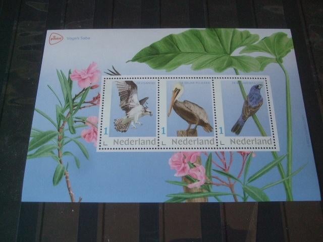 Vogels van Saba velletje en kaarten, Postzegels en Munten, Verzenden