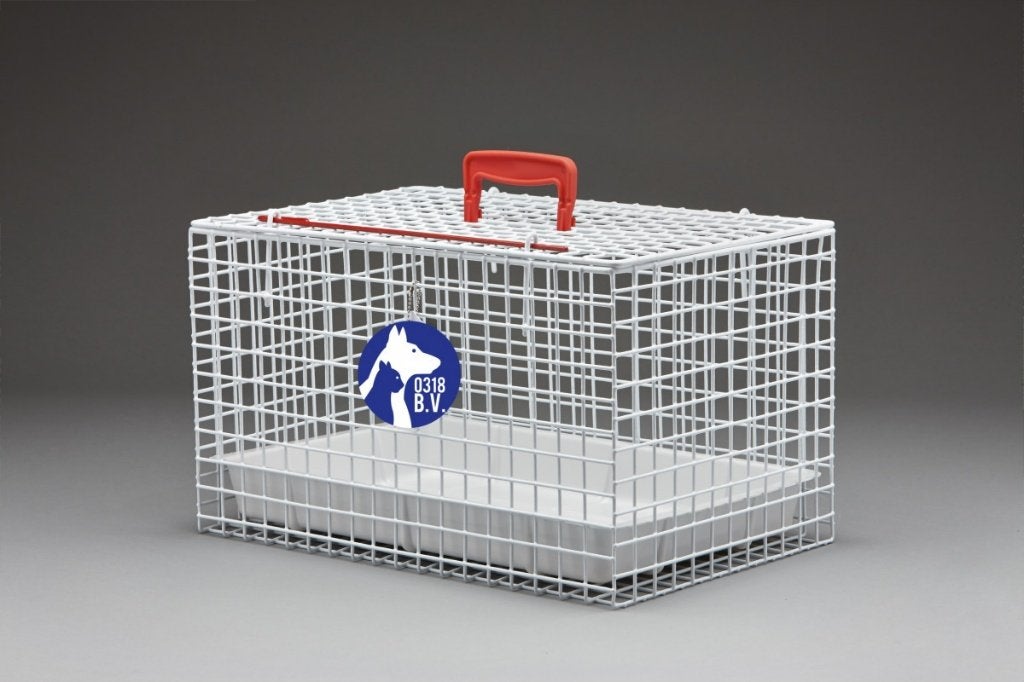 Standaard Draagbare Katten Kooi (WIT) incl. plastic tray., Ophalen of Verzenden, Nieuw