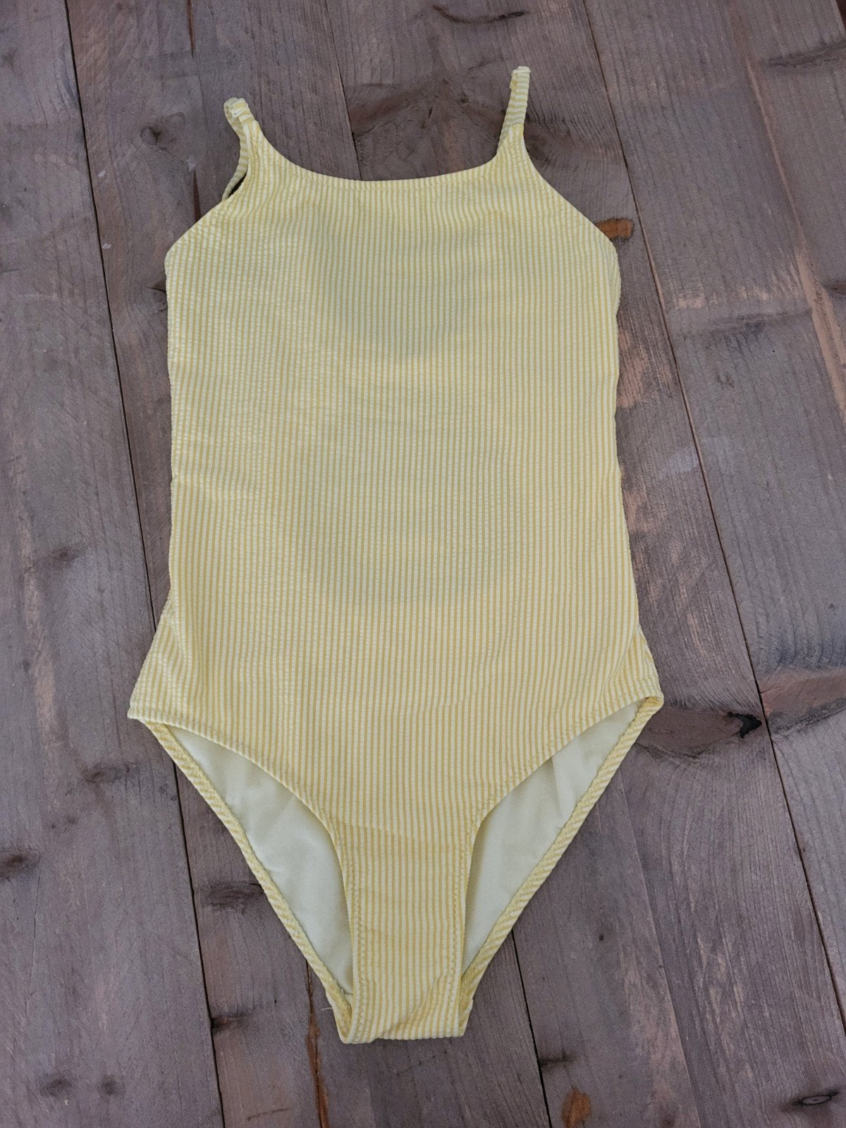 Badpak geel Hema maat 158/ 164 zgan, Kinderen en Baby's, Kinderkleding | Kinder-zwemkleding, Meisje, Badpak, Ophalen of Verzenden