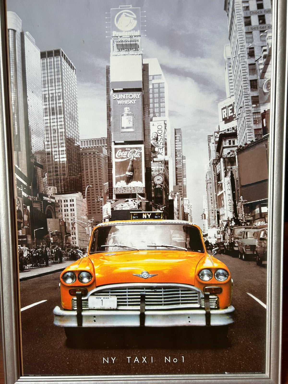 Poster taxi New York, Ophalen, Zo goed als nieuw, Foto of Poster, 75 – 100