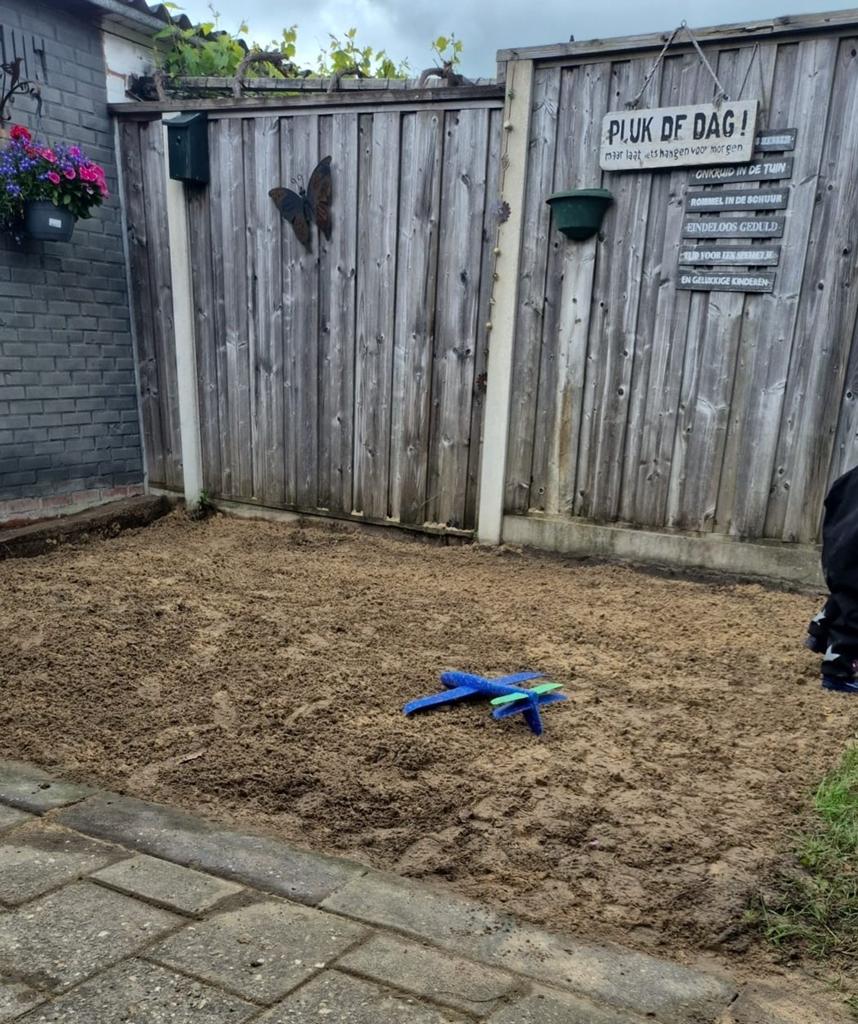 Gratis geel ophoog zand, Tuin en Terras, Zand, Ophalen, Ophoogzand