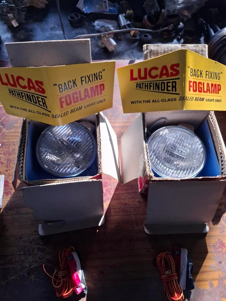 Originele LUCAS mistlampen set voor Jaguar MKII, Auto-onderdelen, Ophalen of Verzenden, Gebruikt, Jaguar