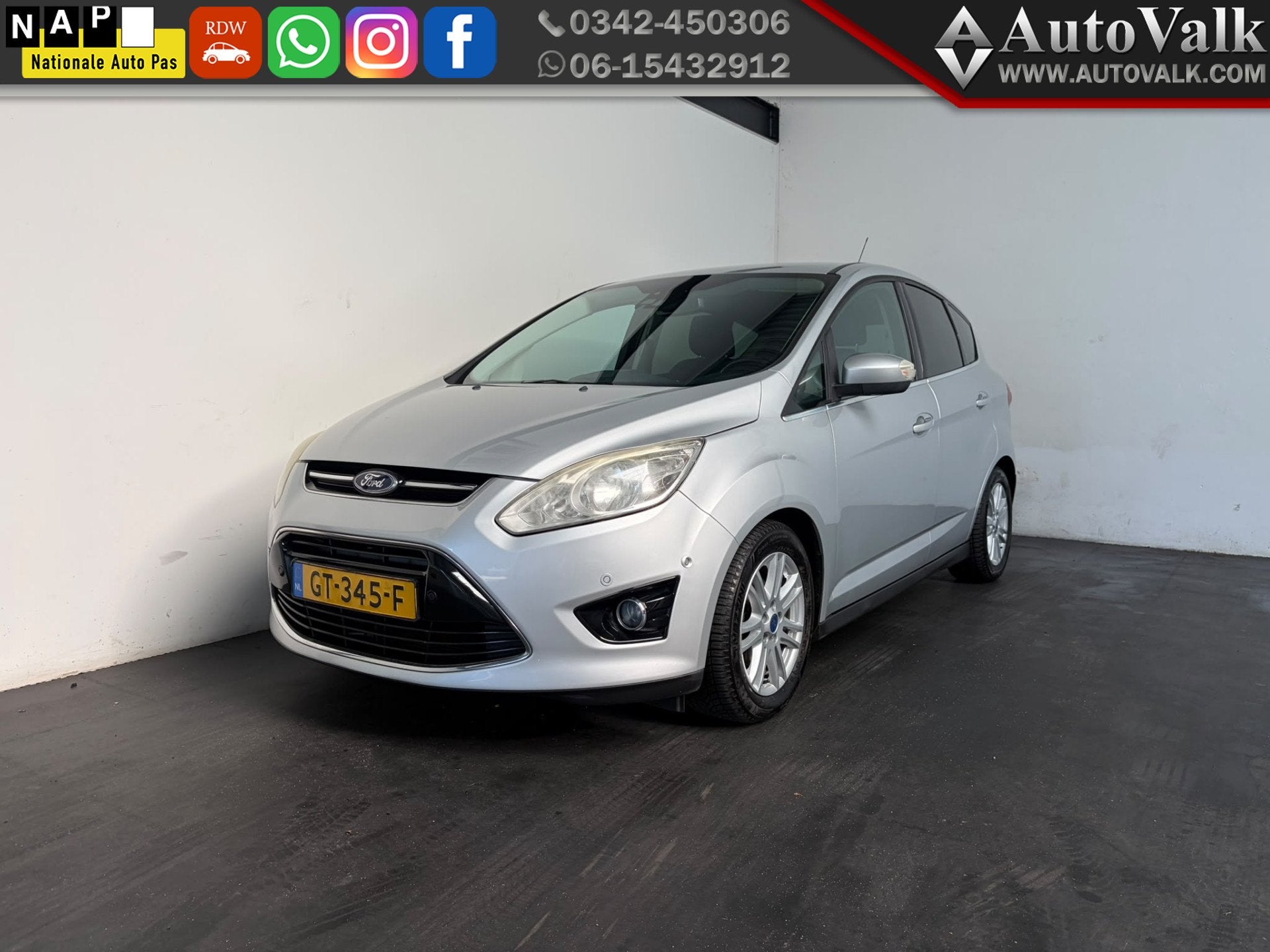 Ford C-MAX 1.0 Ambiente (bj 2014), Voorwielaandrijving, Euro 5, 101 pk, Gebruikt