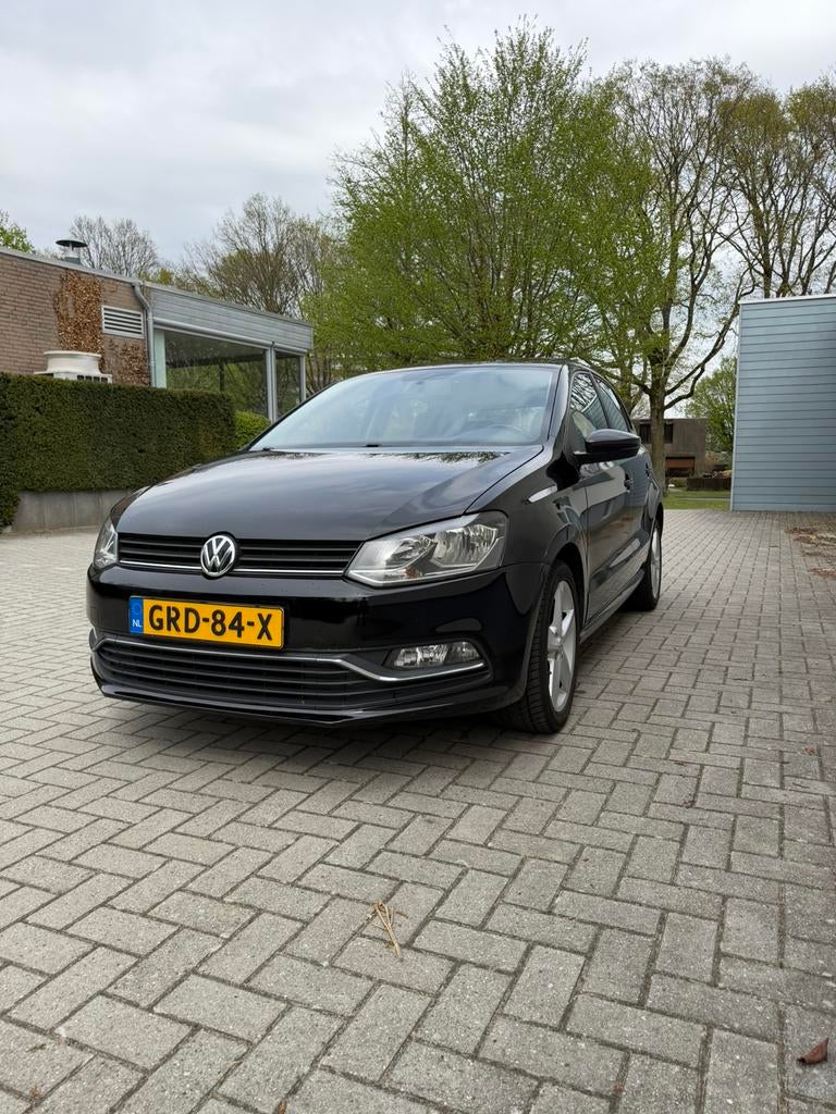 Volkswagen Polo 1.2 TSI Pano|Comfortline|Airco|2016|Zwart, Auto's, Volkswagen, USB, 4 cilinders, Zwart, Handgeschakeld