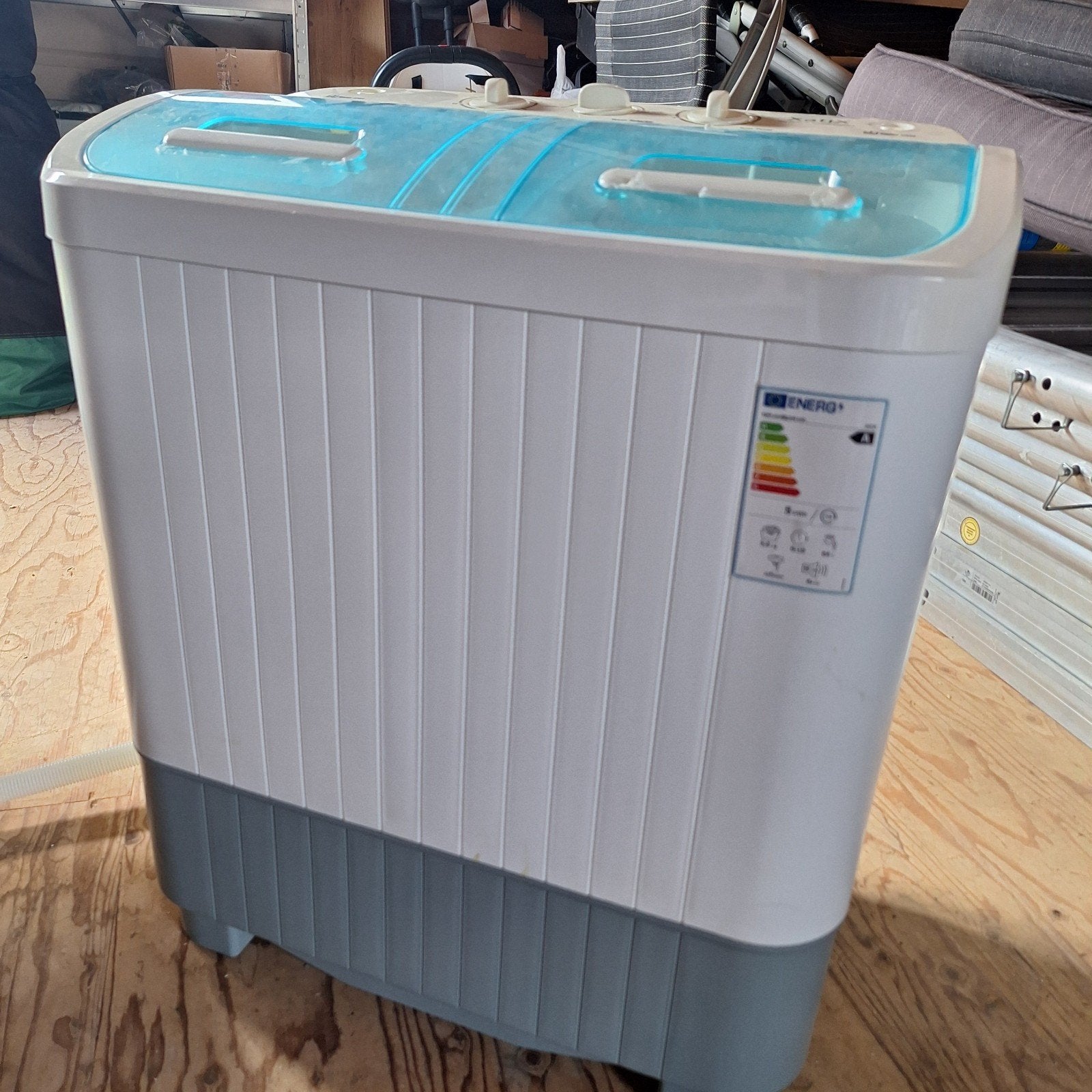 XatiX Mini Wasmachine - Compact en Efficiënt, Minder dan 1200 toeren, 4 tot 6 kg, Bovenlader, Ophalen of Verzenden