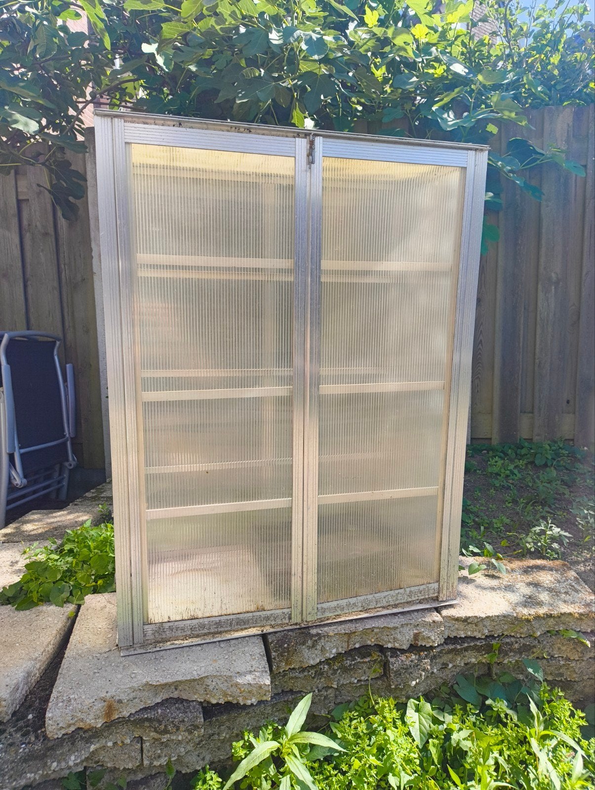 Kweekkas (groenten) Hobby, Tuin en Terras, Kassen, Ophalen, Muurkas, Aluminium, Polycarbonaat