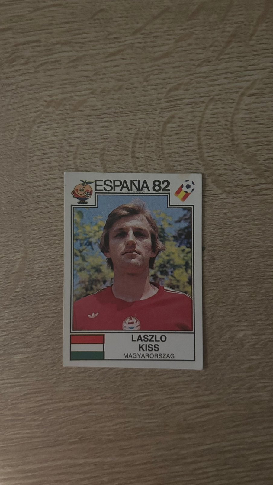 Panini Espana 82 plaatje Laszlo Kiss WK 82, Verzenden, Zo goed als nieuw, Sticker