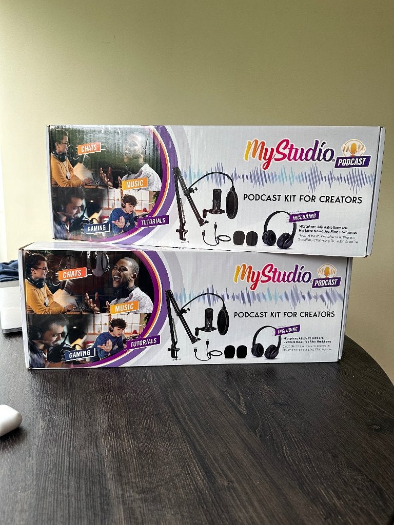 2x Podcast set, Ophalen, Nieuw, Studiomicrofoon